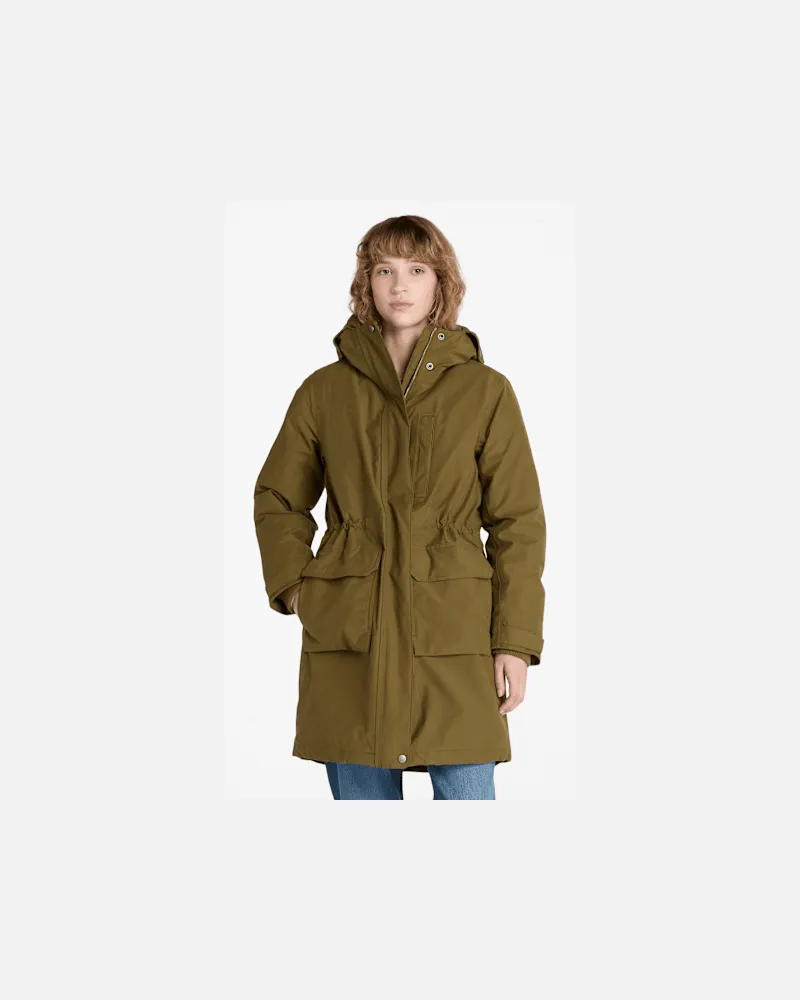 Timberland Wasserdichter Timberland Parka für Damen in Dunkelgrün, Damen, Grün, Größe Grün