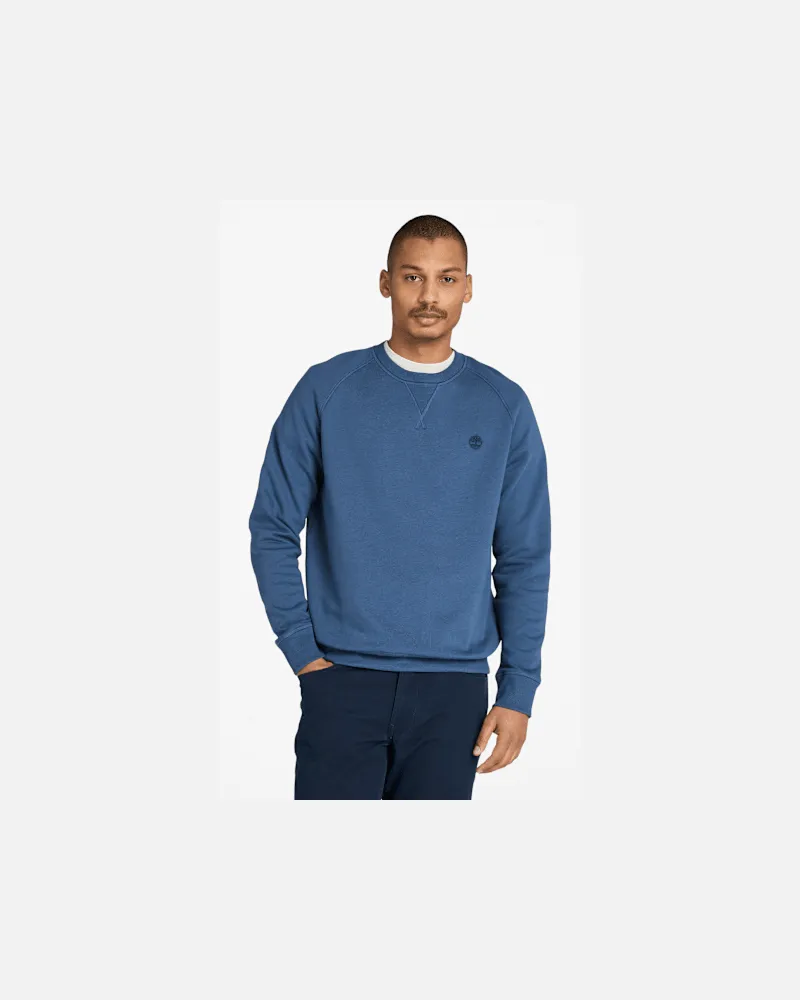 Timberland Exeter River Sweatshirt mit gebürsteter Rückseite und Rundhalsausschnitt für Herren in Dunkelblau, Herren, Blau, Größe Blau