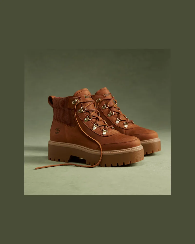 Timberland Stone Street Boot mit Plateausohle für Damen in Braun, Damen, Braun, Größe Braun