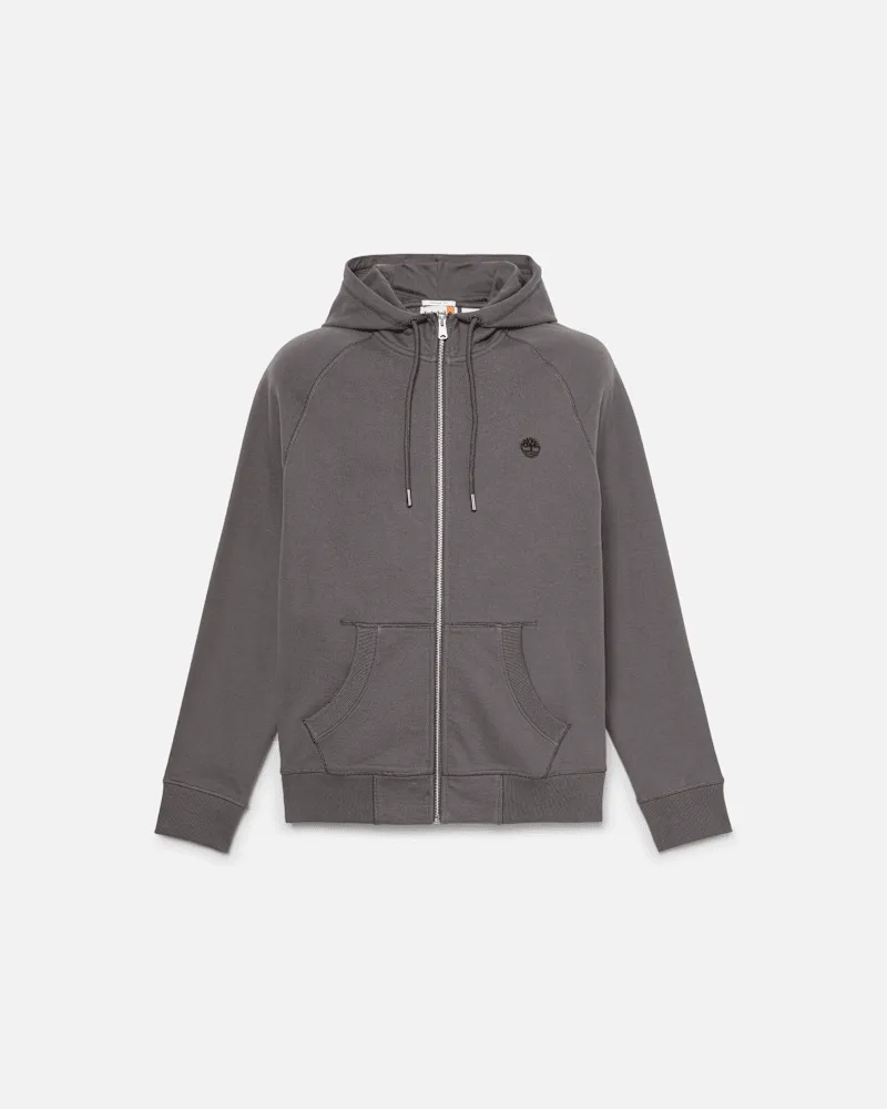 Timberland Exeter River Hoodie mit durchgehendem Reißverschluss für Herren in Dunkelgrau, Herren, Grau, Größe Grau