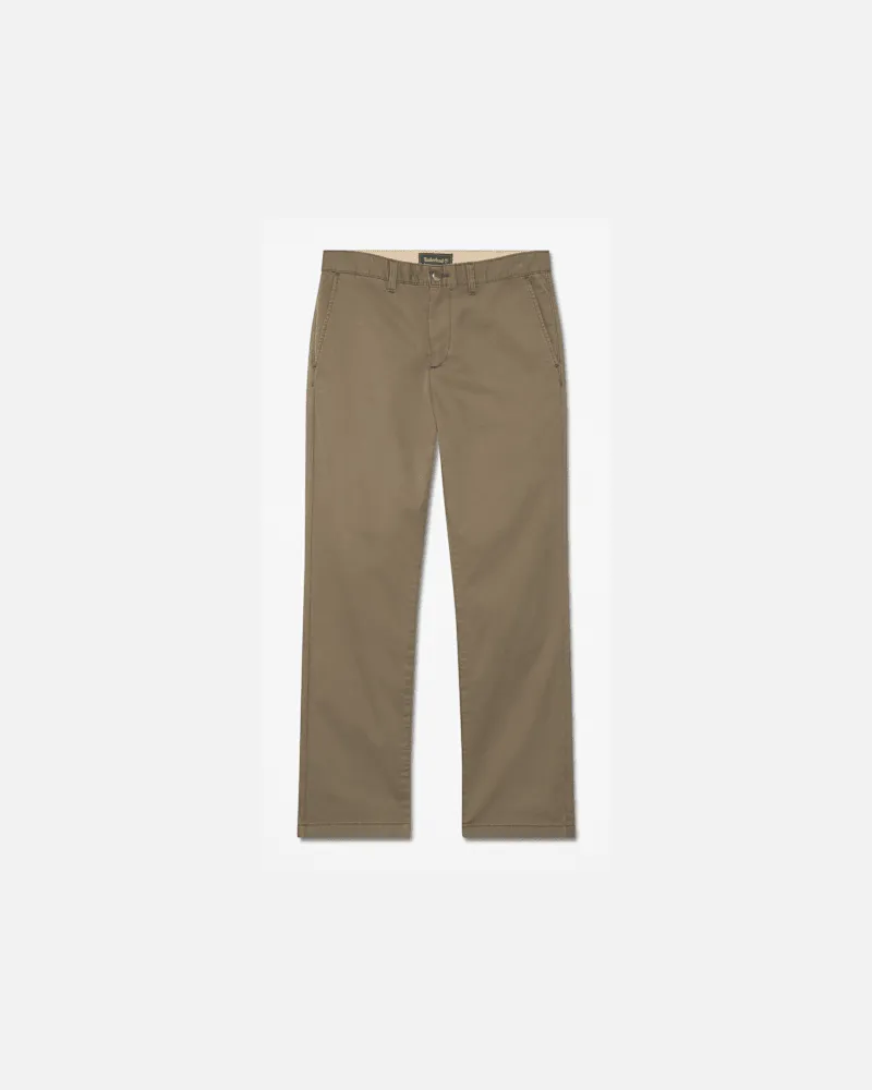Timberland Claremont Chinohose aus Twill mit geradem Bein für Herren in Dunkelgrün, Herren, Grün, Größe Grün