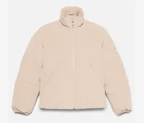 Wasserdichte Welch Mountain Cord-Steppjacke für Damen in Beige, Damen, Beige, Größe