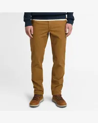 Timberland Claremont Chinohose aus gebürstetem Twill für Herren in Dunkel, Mann Gelb