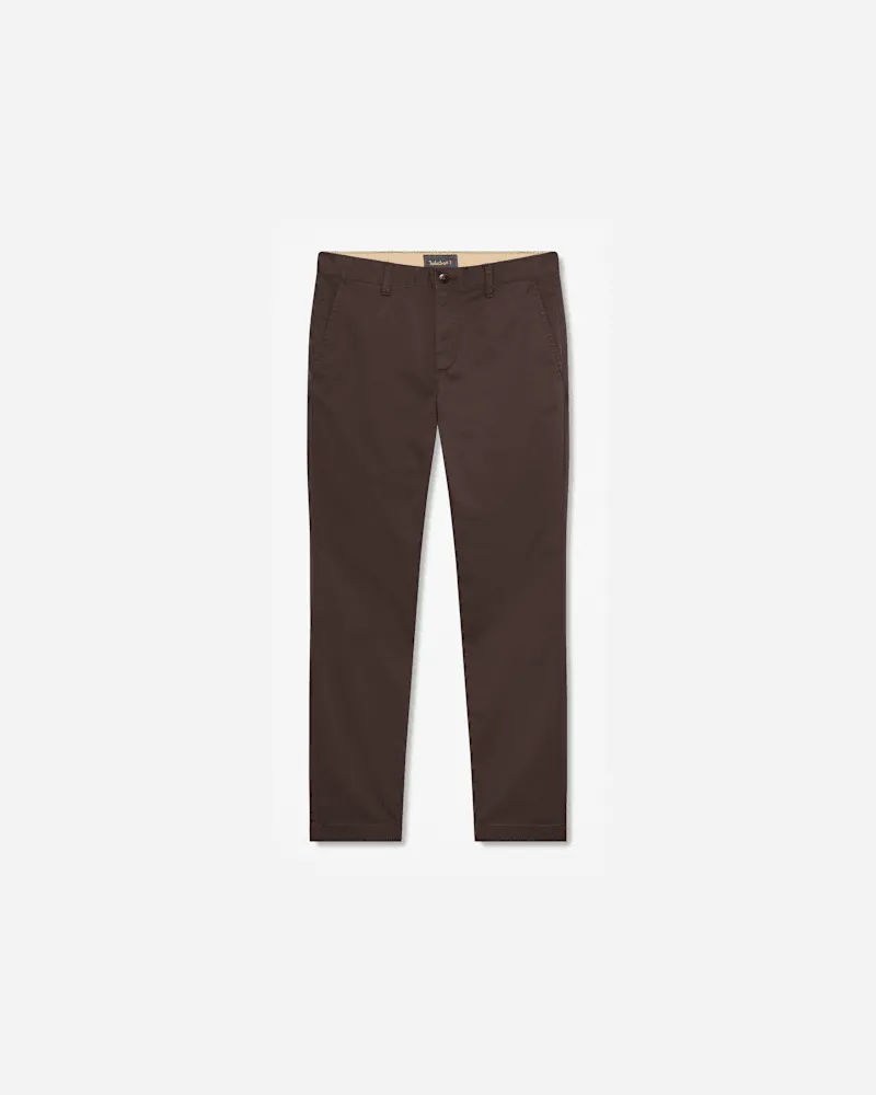 Timberland Claremont Chinohose aus Twill mit schmalem Bein für Herren in Dunkelbraun, Herren, Braun, Größe Braun