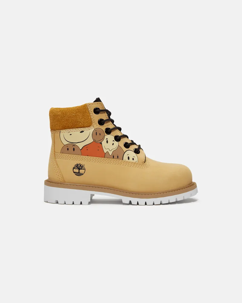 Timberland Wasserdichter Timberland Premium 6-Inch-Boot für Jugendliche in Gelb, Gelb, Größe Gelb