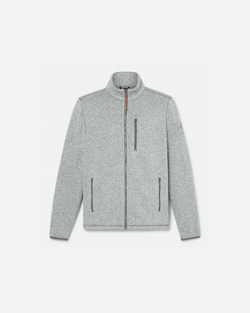 Timberland Melierte Fleecejacke für Herren in Dunkelgrau, Herren, Grau, Größe Grau