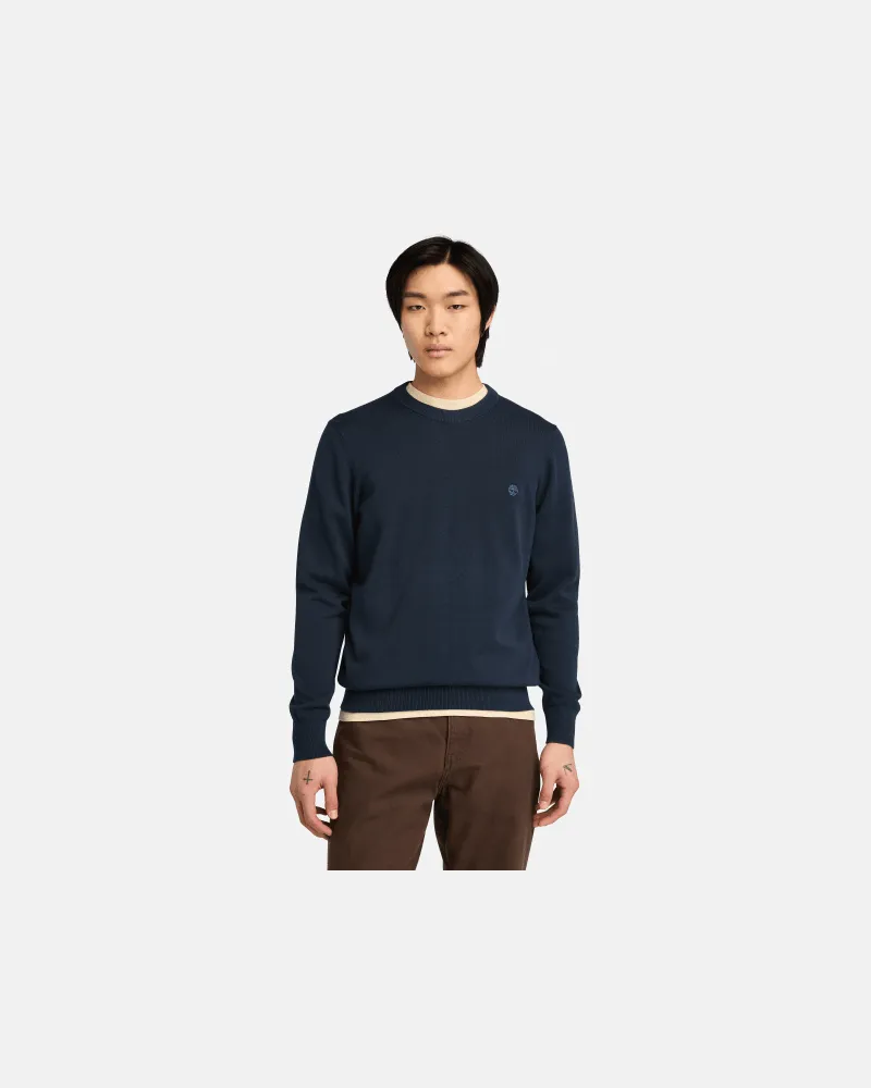 Timberland Williams River Baumwollpullover für Herren in Dunkelblau, Herren, Blau, Größe Blau