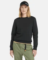 Timberland Exeter River Rundhals-Sweatshirt mit angerauter Innenseite für Damen in , Frau Schwarz