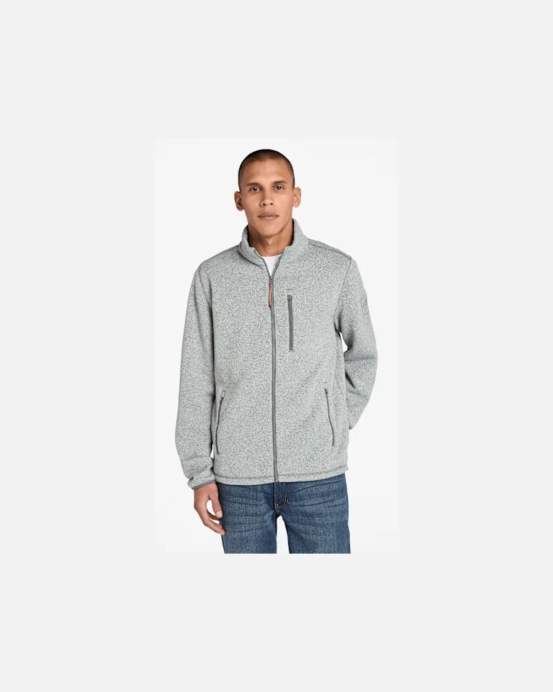Timberland Melierte Fleecejacke für Herren in Dunkelgrau, Herren, Grau, Größe Grau