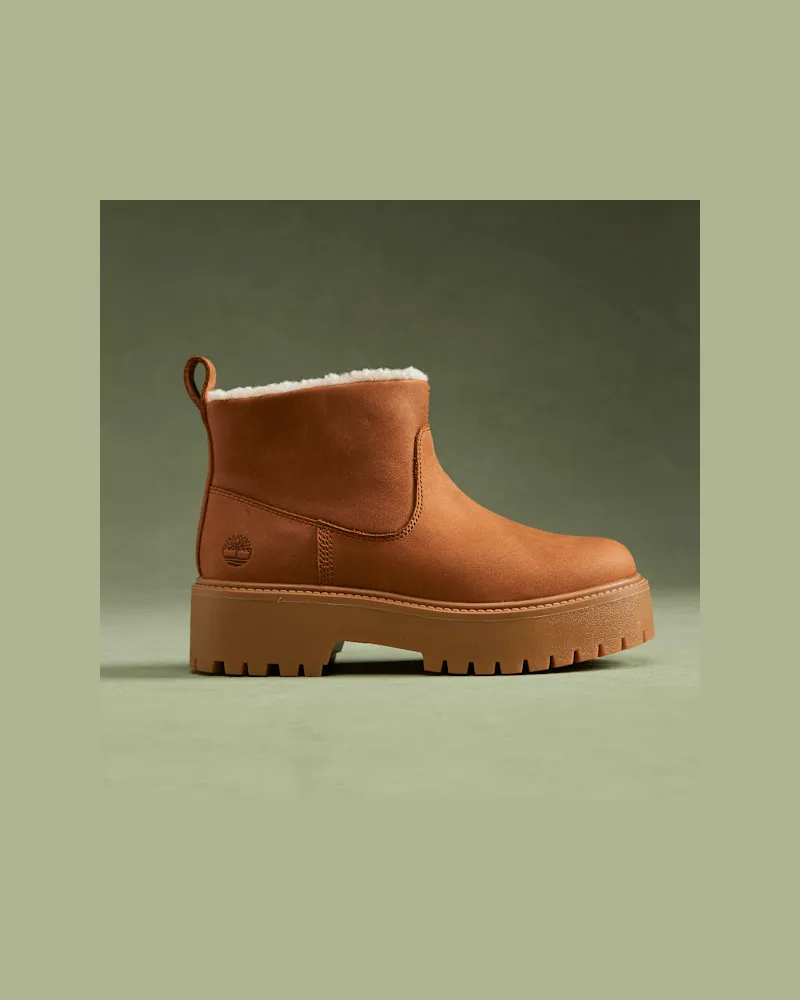 Timberland Stone Street Boot mit warmem Futter und Plateausohle für Damen in Braun, Damen, Braun, Größe Braun