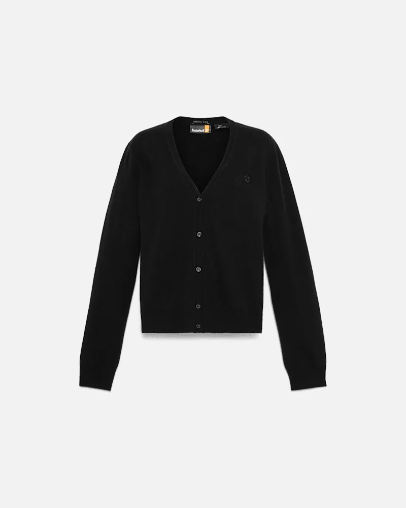Timberland Timberland Cardigan aus Merinowolle für Damen in Schwarz, Damen, Schwarz, Größe Schwarz