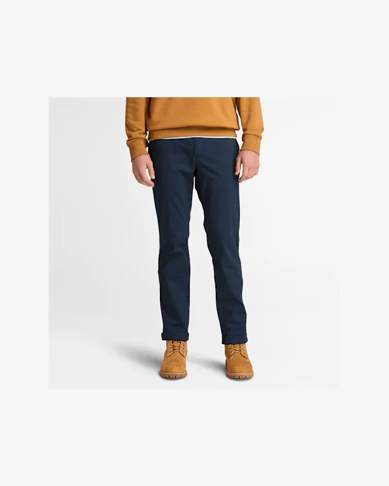 Timberland Gerade Topsfield Chinohose aus Twill für Herren in Dunkelblau, Herren, Blau, Größe Blau