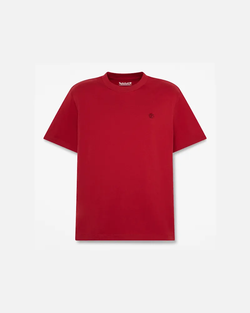 Timberland Oyster River Kurzarm-T-Shirt mit regulärer Passform für Herren in Rot, Herren, Rot, Größe Rot