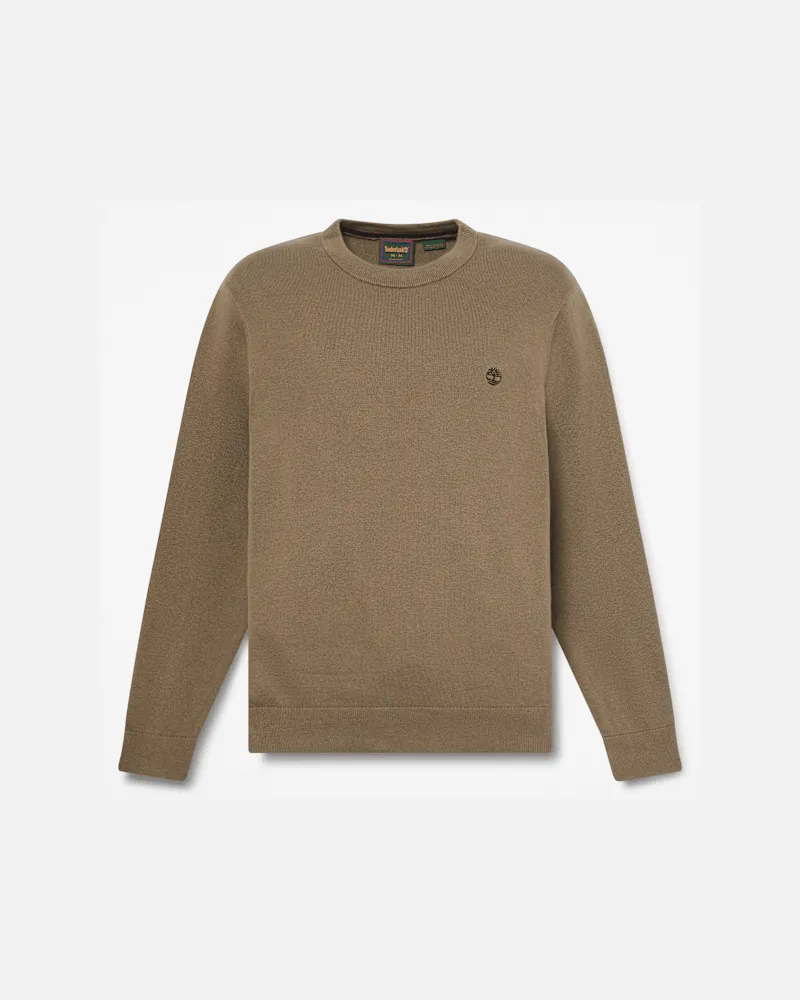 Timberland Williams River Baumwollpullover mit Rundhalsausschnitt für Herren in Dunkelgrün, Herren, No Color, Größe No