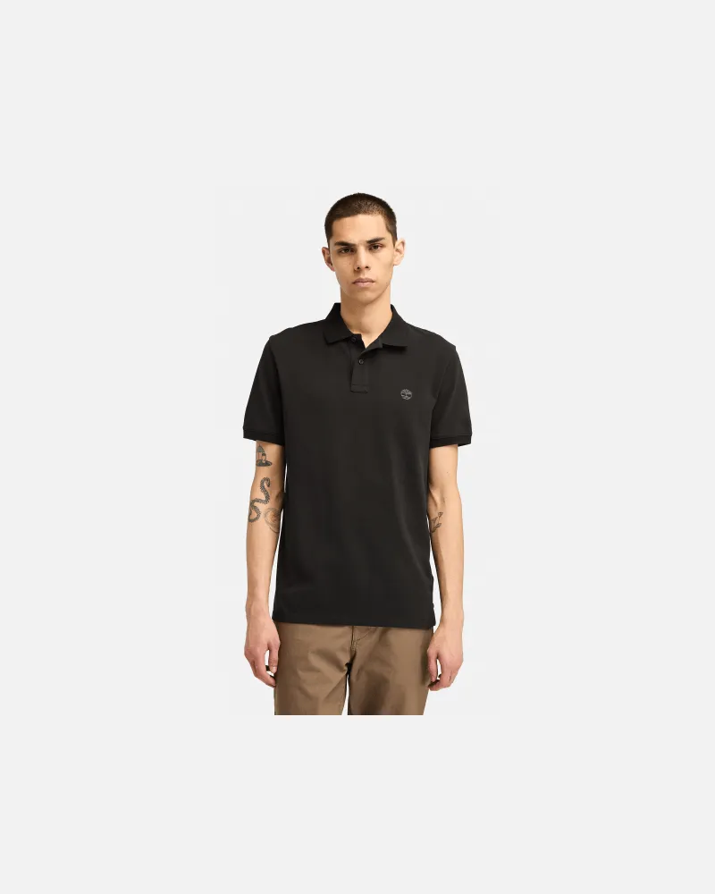 Timberland Oyster River Polohemd für Herren in Schwarz, Herren, Schwarz, Größe Schwarz
