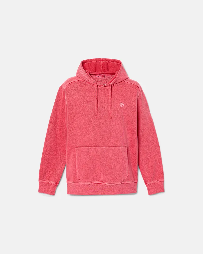 Timberland Merrymack River Garment Hoodie mit Stückfärbung für Herren in Rot, Herren, Rot, Größe Rot