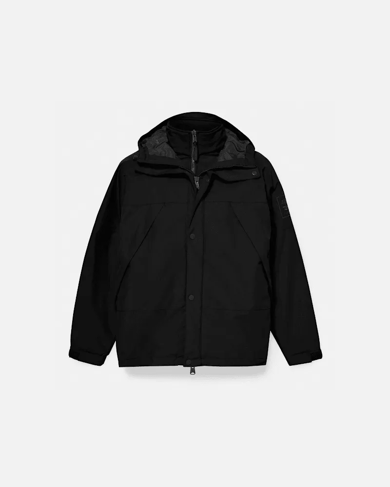 Timberland Wasserdichte Winnick 3-in-1-Jacke für Herren in Schwarz, Herren, Schwarz, Größe Schwarz