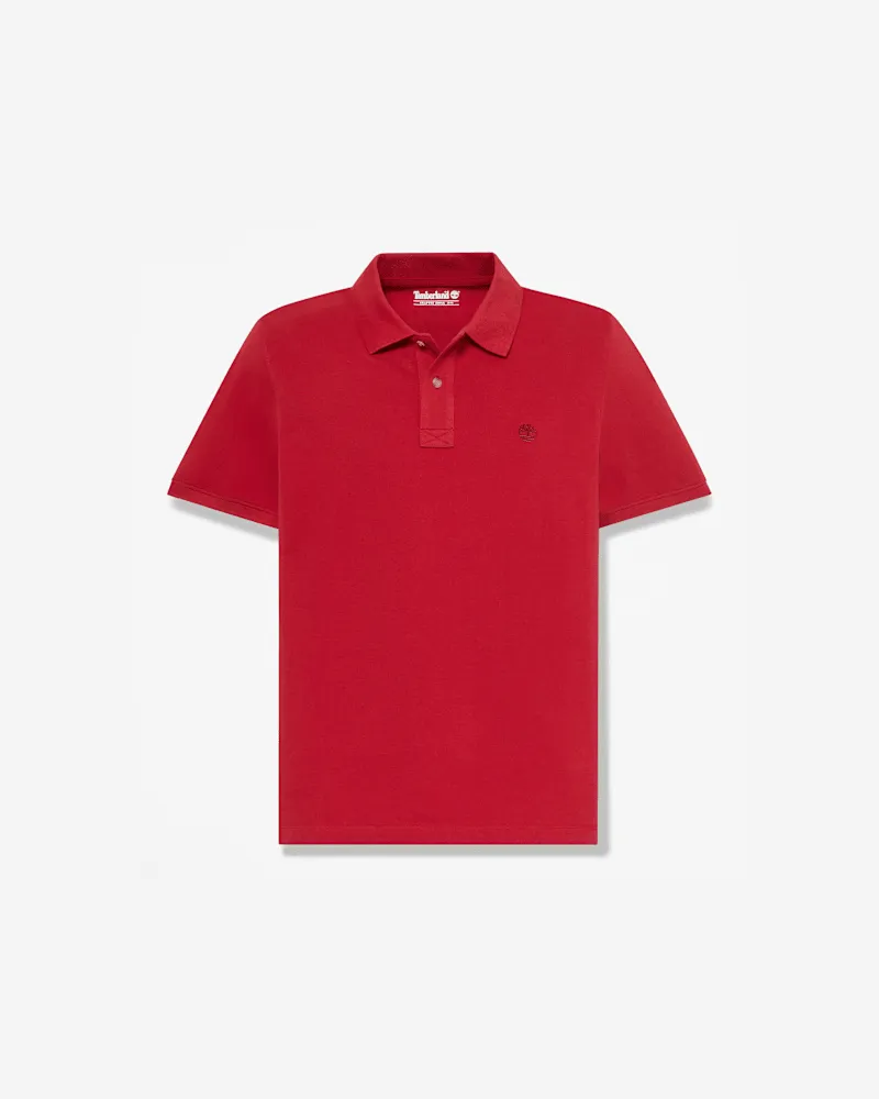 Timberland Millers River Kurzarm-Polohemd für Herren in Rot, Herren, Rot, Größe Rot