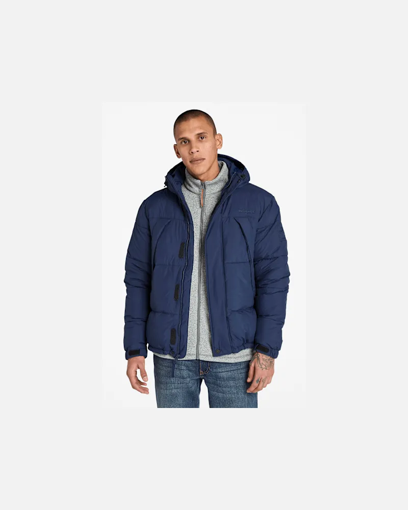 Timberland Strapazierfähige, wasserabweisende Steppjacke für Herren in Dunkelblau, Herren, Blau, Größe Blau