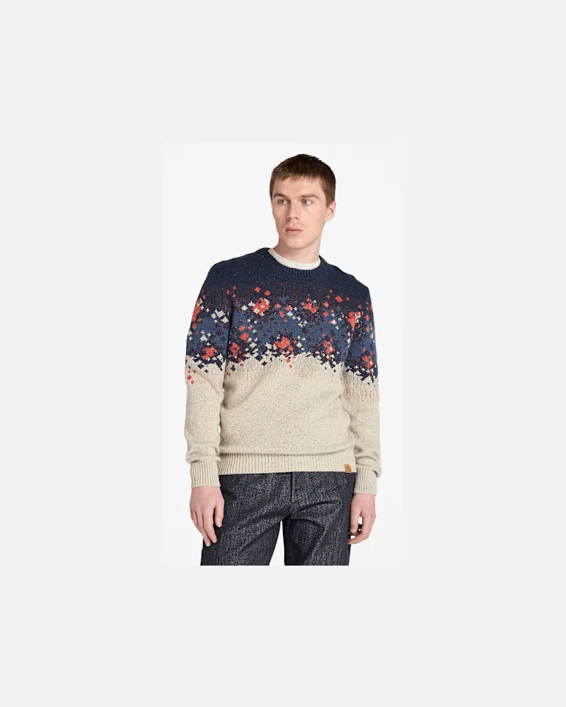 Timberland Fair-Isle-Pullover für Herren in Beige, Herren, Beige, Größe Beige