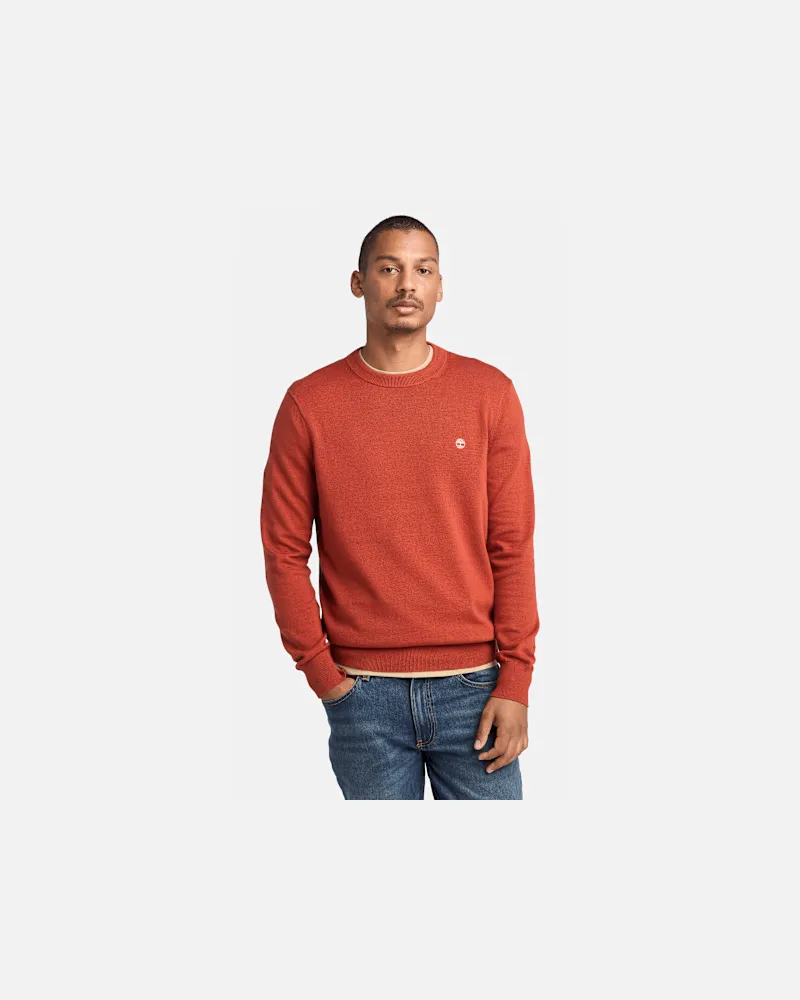 Timberland Garngefärbter Williams River Pullover aus Baumwolle für Herren in Rot, Herren, Rot, Größe Rot