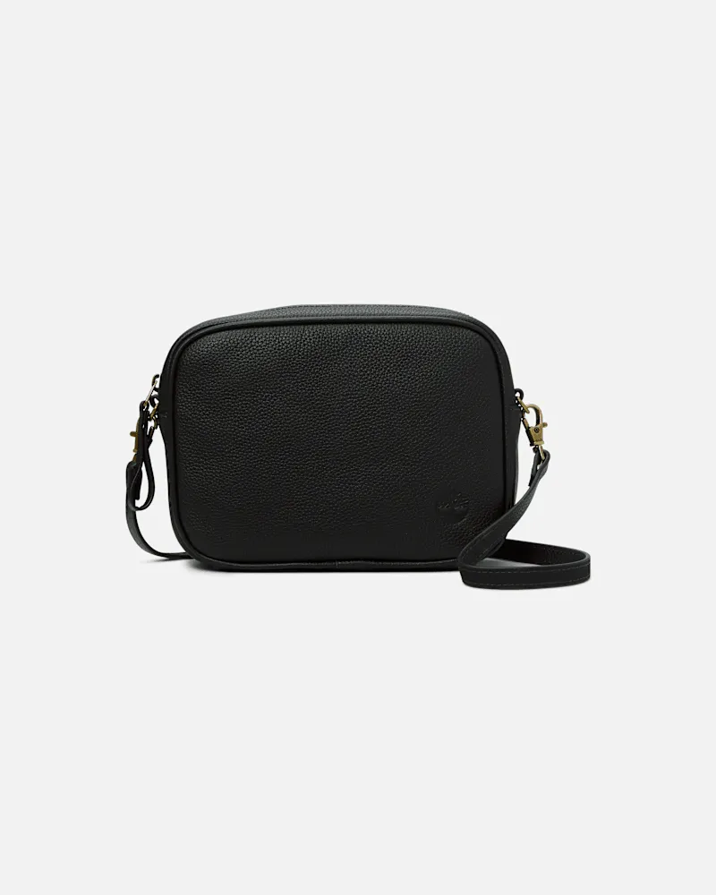 Timberland Kameratasche aus Leder für Damen in Schwarz, Damen, Schwarz Schwarz