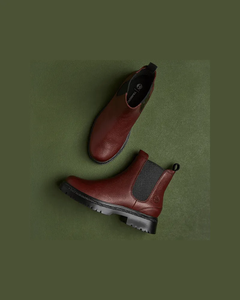 Timberland Cambria Valley Chelsea Boot für Damen in Dunkelrot, Damen, Rot, Größe Rot