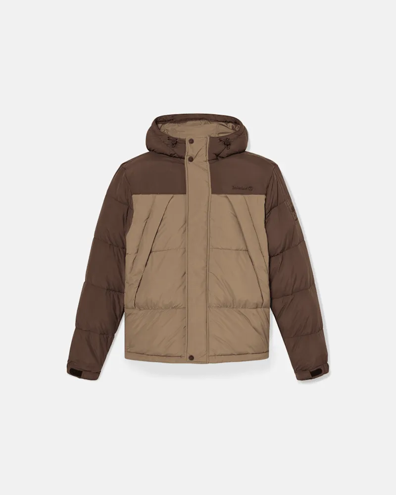 Timberland Strapazierfähige, wasserabweisende Steppjacke für Herren in Braun, Herren, Braun, Größe Braun