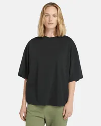 Timberland Dunstan Oversize-T-Shirt für Damen in , Frau Schwarz