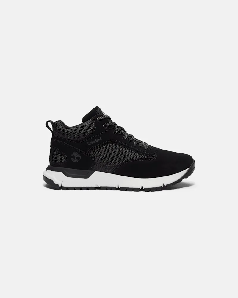Timberland Voyager Park Mid-Top-Sneaker zum Schnüren für Herren in Schwarz/Weiß, Herren, Schwarz, Größe Schwarz