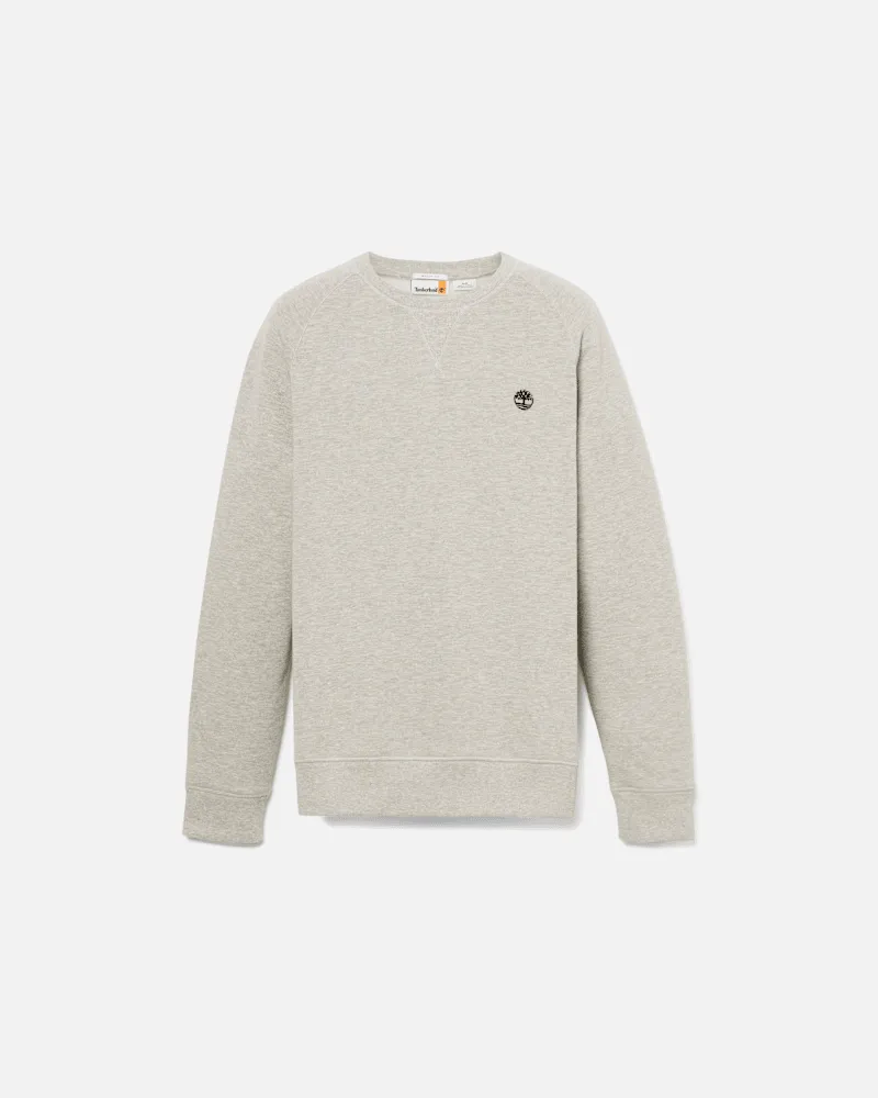 Timberland Exeter River Sweatshirt mit gebürsteter Rückseite und Rundhalsausschnitt für Herren in Dunkelgrau, Herren, Grau, Größe Grau