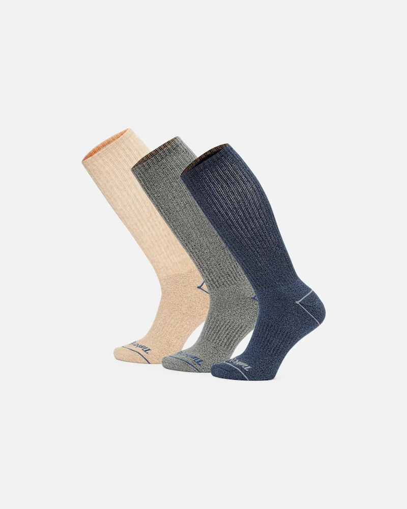 Timberland 3er-Pack Bowden Crew-Socken mit durchgehender Polsterung in Beige, Beige, Größe Beige