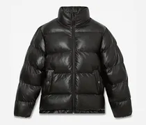 Welch Mountain Leder-Steppjacke für Herren in Schwarz, Herren, Schwarz, Größe