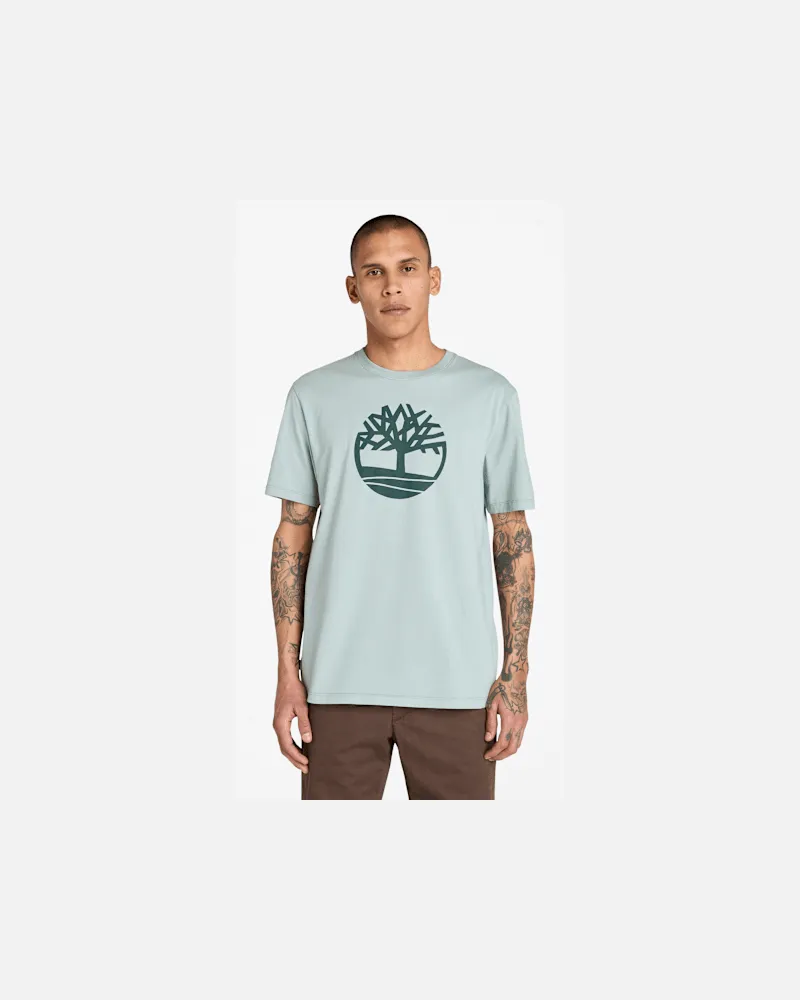 Timberland Kennebec River Kurzarm-T-Shirt mit Baumlogo für Herren in Grau, Herren, Grau, Größe Grau