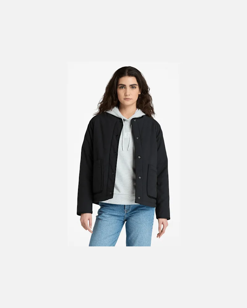 Timberland Strapazierfähige, wasserabweisende Steppjacke für Damen in Schwarz, Damen, Schwarz, Größe Schwarz