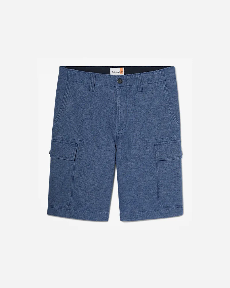 Timberland Brookline Cargoshorts aus Baumwolle und Leinen für Herren in Blau, Herren, Blau, Größe Blau