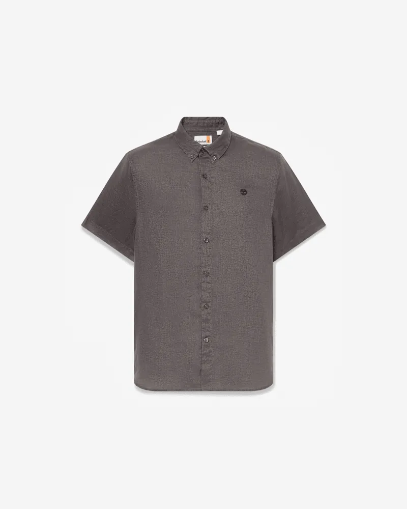 Timberland Kurzärmeliges Mill Brook Leinenhemd für Herren in Grau, Herren, Grau, Größe Grau