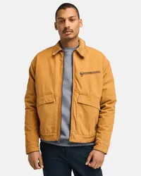 Timberland Isolierte Strafford Jacke aus gewaschenem Canvas für Herren in , Mann Gelb