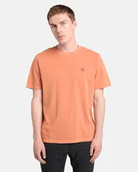 Timberland Dunstan River stückgefärbtes Kurzarm-T-Shirt für Herren in , Mann Orange