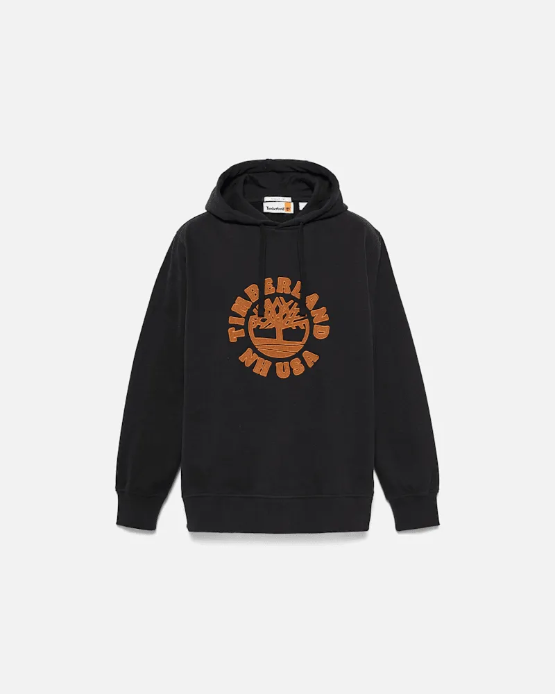 Timberland Holiday Hoodie mit Grafik für Herren in Schwarz, Herren, Schwarz, Größe Schwarz