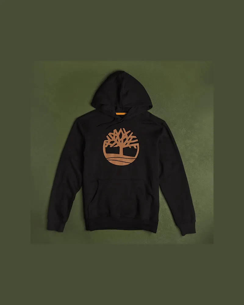 Timberland Kennebec River Hoodie mit Baum-Logo für Herren in Schwarz, Herren, Schwarz, Größe Schwarz
