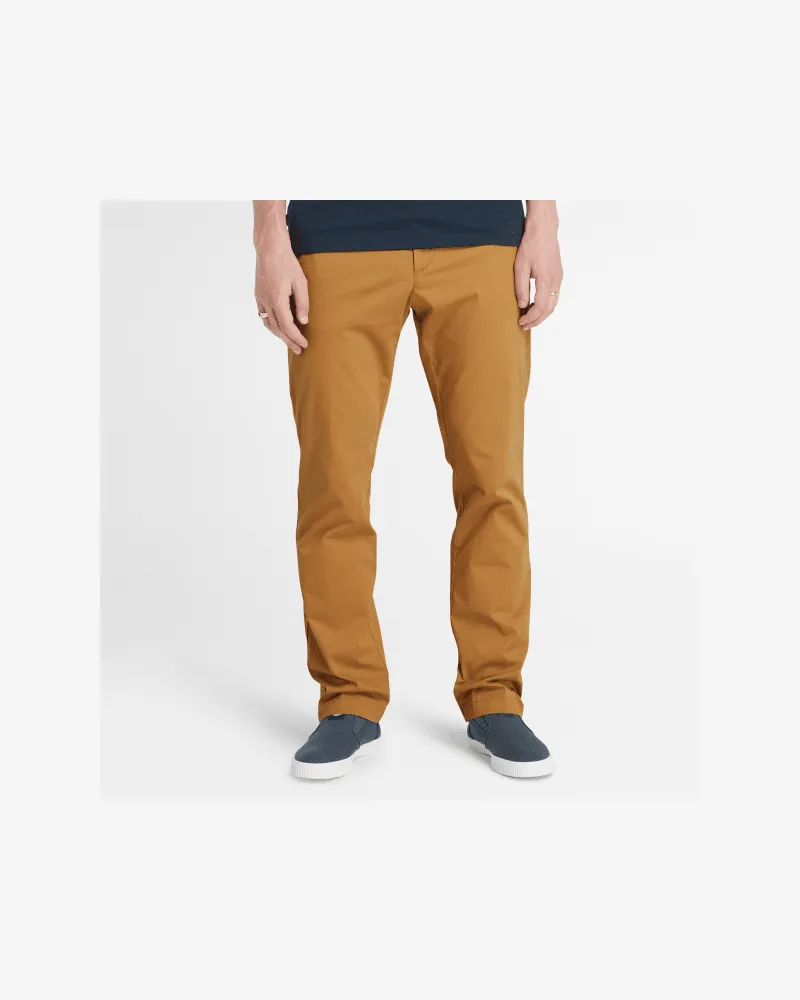 Timberland Claremont Chinohose aus Twill mit geradem Bein für Herren in Dunkelgelb, Herren, Gelb, Größe Gelb