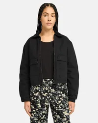 Timberland Strafford Steppjacke aus gewaschenem Canvas für Damen in , Frau Schwarz