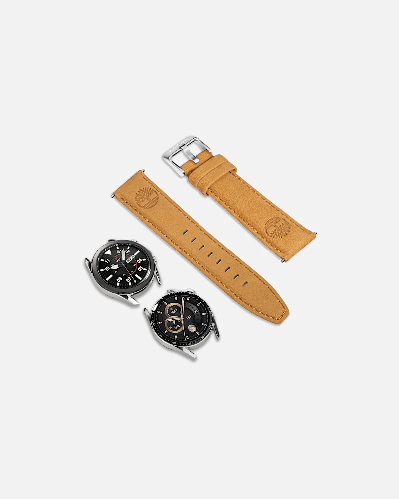 Timberland Beigefarbenes Lacandon Lederarmband für Herren in Gelb, Herren, Gelb Gelb