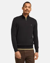 Timberland Williams River Pullover mit Viertelreißverschluss für Herren in Dunkel, Mann Blau