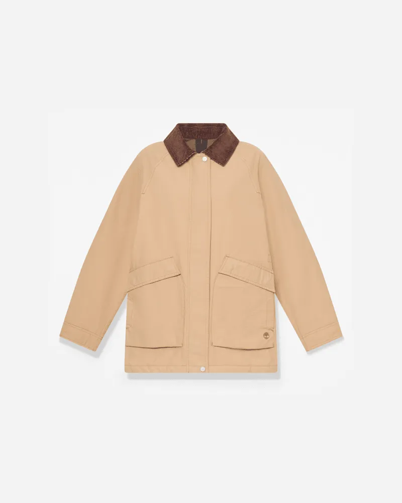 Timberland Wasserabweisende isolierte Wenham Barn-Jacke für Damen in Hellbraun, Damen, Braun, Größe Braun