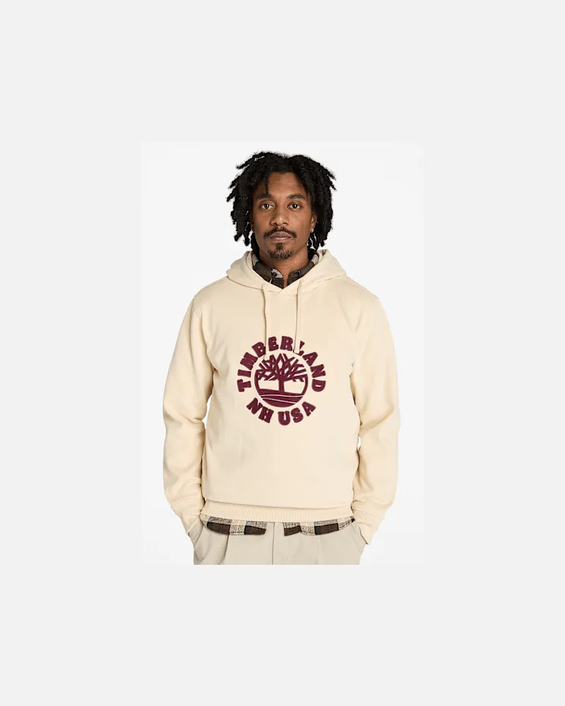 Timberland Holiday Hoodie mit Grafik für Herren in Beige, Herren, Beige, Größe Beige