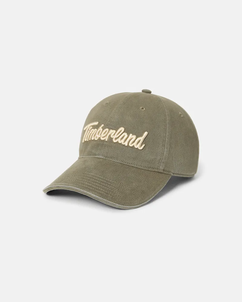 Timberland Midland Beach Canvas-Baseballcap mit Stickerei in Grün, Herren, Grün Grün