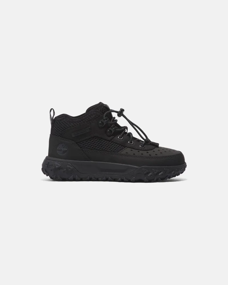 Timberland Halbhoher GreenStride Motion 6 Bungee Sneaker für Jugendliche in Schwarz, Schwarz, Größe Schwarz