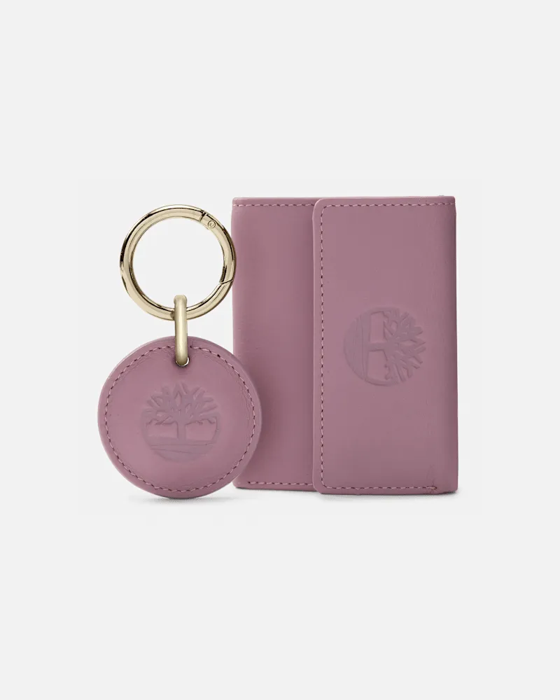 Timberland Trifold-Brieftasche mit Anhänger in Pink, Damen, Pink Pink